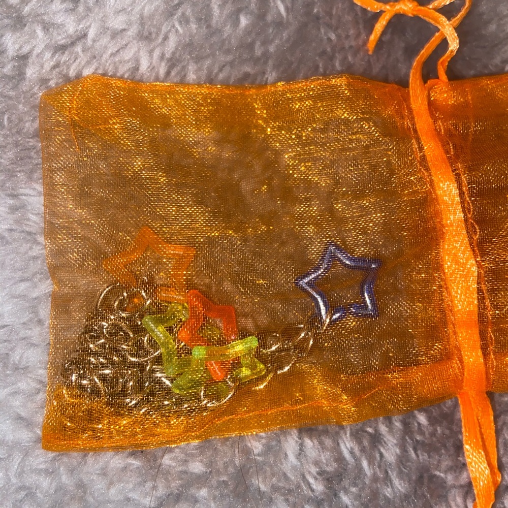 Silver chain star necklace